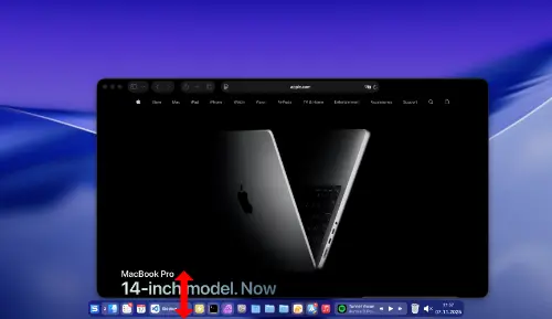 Reserves screen space